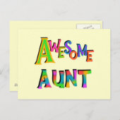 すばらしいおばさんTシャツ&ギフト ポストカード (正面/裏面)