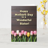 すばらしいお姉さんへのカード カード (黄色い花)