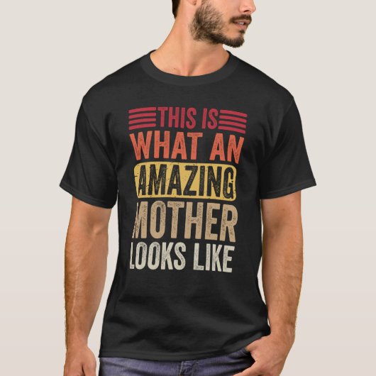 すばらしいお母さんはこういう人!母の日ギフト Tシャツ (正面)
