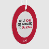 すばらしいお母さんは祖母に促進されて得ます オーナメント (正面)