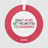 すばらしいお母さんは祖母に促進されて得ます オーナメント (裏面)