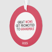 すばらしいお母さんは祖母に促進されて得ます オーナメント (正面)
