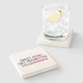 すばらしいお母さんは祖母に促進されて得ます ストーンコースター (横)