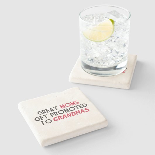 すばらしいお母さんは祖母に促進されて得ます ストーンコースター (横)