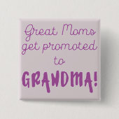 すばらしいお母さんは祖母に促進されて得ます! 缶バッジ (正面)