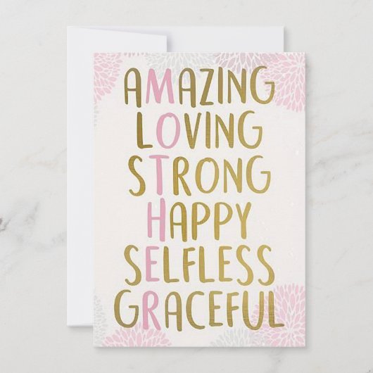 すばらしいお母さん シーズンカード (正面)