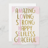 すばらしいお母さん シーズンカード (正面/裏面)