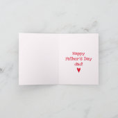 すばらしいお父さん! | 娘 & お父さん - 父の日 カード (内部)