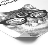 すばらしいことを忘れないでね 猫 ポスター (角)