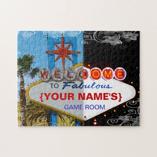 すばらしいへの歓迎あなたの娯楽室! ジグソーパズル (横)