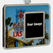 すばらしいへの歓迎-あなたのイメージ シルバープレートフレームオーナメント (右)