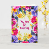 すばらしいよ 水彩花のカード カード (黄色い花)