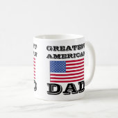 すばらしいアメリカのパパ コーヒーマグカップ (正面右)