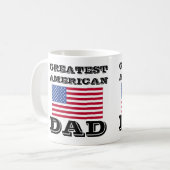 すばらしいアメリカのパパ コーヒーマグカップ (正面左)