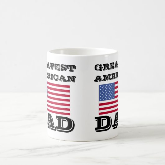 すばらしいアメリカのパパ コーヒーマグカップ (中央)