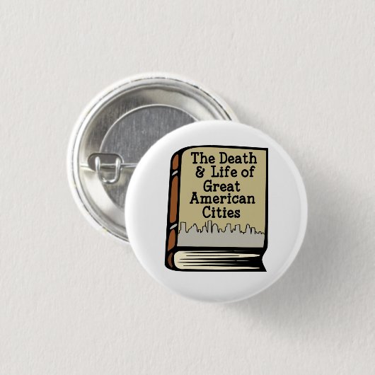 すばらしいアメリカ都市PinのJacobsの死及び生命 缶バッジ (正面&裏面)