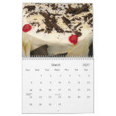 すばらしいウエディングケーキ カレンダー (3月 2027)
