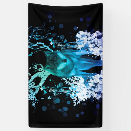 すばらしいオオカミ 横断幕 (縦)