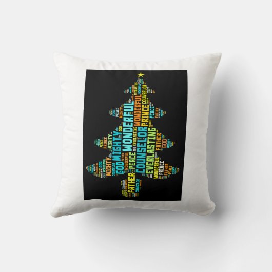 すばらしいカウンセラーの平和の強大な神の王子 クッション (裏面)