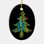 すばらしいカウンセラーの平和の強大な神の王子 セラミックオーナメント (正面)