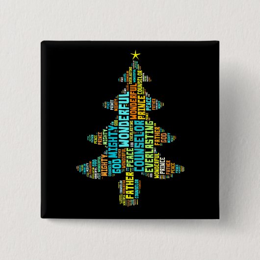 すばらしいカウンセラーの平和の強大な神の王子 缶バッジ (正面)