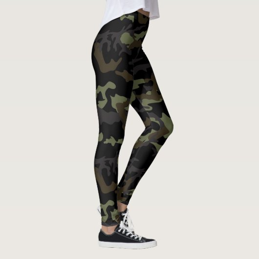 すばらしいカムフラージュによって印刷されるlegging レギンス (右)