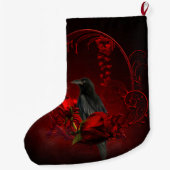 すばらしいカラス ラージクリスマスストッキング (裏面)