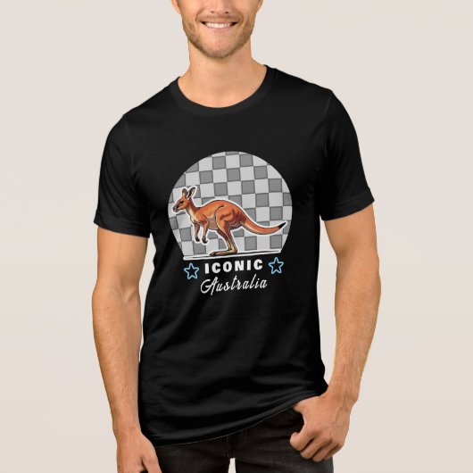 すばらしいカンガルー トライブレンドＴシャツ (正面)