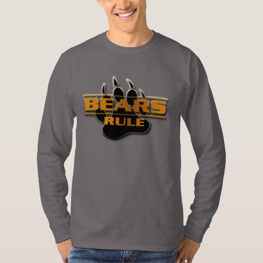 すばらしいクマが支配するデザイン Tシャツ (正面)