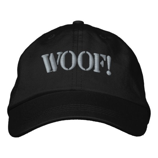 すばらしいゲイ・ベアーズ・プライド WOOF! 刺繍入りキャップ (正面)