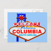 すばらしいコロンビアSCの郵便はがきへの歓迎 ポストカード (正面/裏面)