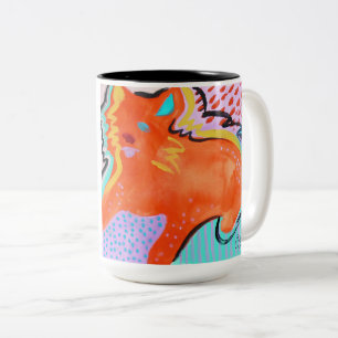 すばらしいコーヒー恋人か。 これはあなたがほしいマグです ツートーンマグカップ
