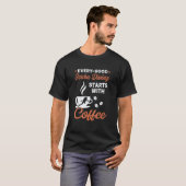 すばらしいコーヒー スキューバダイビング Tシャツ (正面フル)