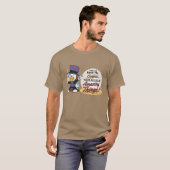 すばらしいコーヒー-煙突の鶏の人のティー Tシャツ (正面フル)
