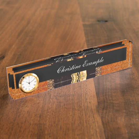 すばらしいサクソフォーン デスクネームプレート (側面)