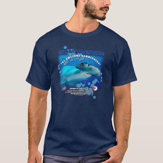 すばらしいシュモクザメ Tシャツ (正面)