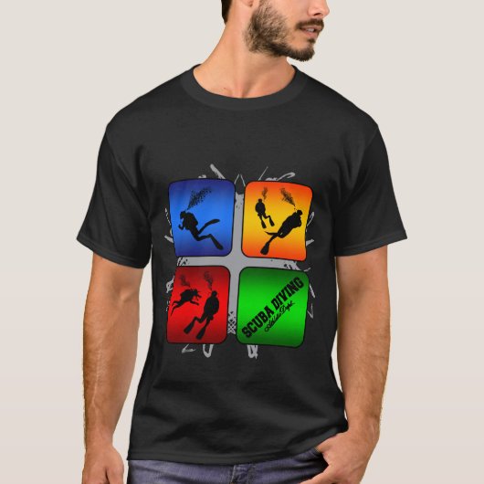 すばらしいスキューバダイビングの都市スタイル Tシャツ (正面)