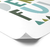 すばらしいタイポグラフィの子供たち ポスター (角)