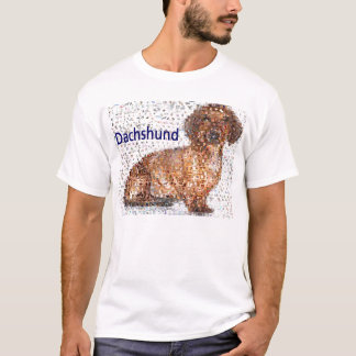 すばらしいダックスフント犬のモンタージュ Tシャツ
