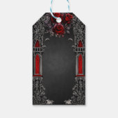 すばらしいダーク結婚ゴシックのデザイン。 ギフトタグ (裏面)
