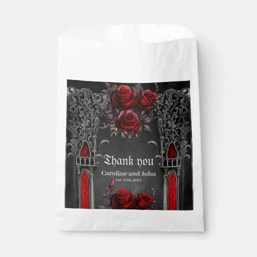 すばらしいダーク結婚ゴシックのデザイン。 フェイバーバッグ (正面)
