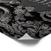 すばらしいダーク結婚ゴシックのデザイン。 ポスター (角)