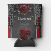 すばらしいダーク結婚ゴシックのデザイン。 缶クーラー (正面)