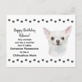 すばらしいチワワのママ 誕生日おめでとう ポストカード (正面)