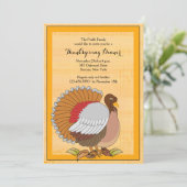 すばらしいトルコの感謝祭の夕食の招待状 招待状 (スタンド正面)