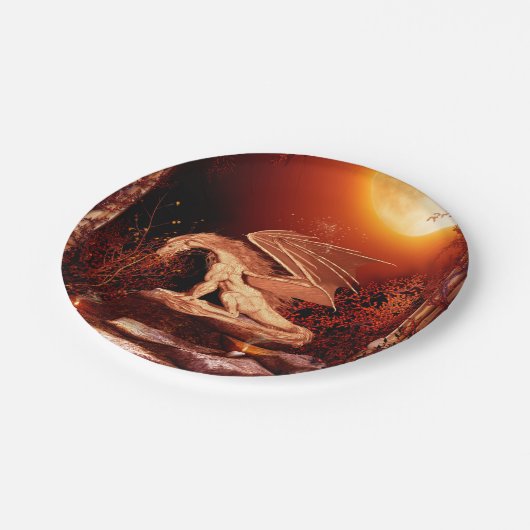 すばらしいドラゴン ペーパープレート (アングル)