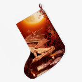 すばらしいドラゴン ラージクリスマスストッキング (裏面 (吊り時))