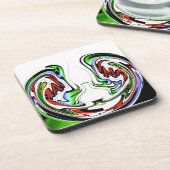 すばらしいハクナマタタ ワール アート プリント コースター (左側)