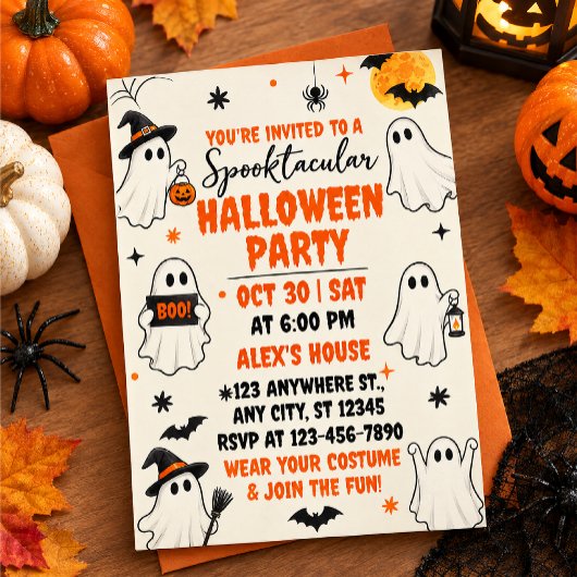 すばらしいハロウィンパーティー 招待状