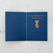 すばらしいバスケットボールのシーズンのお祝い カード (内部)